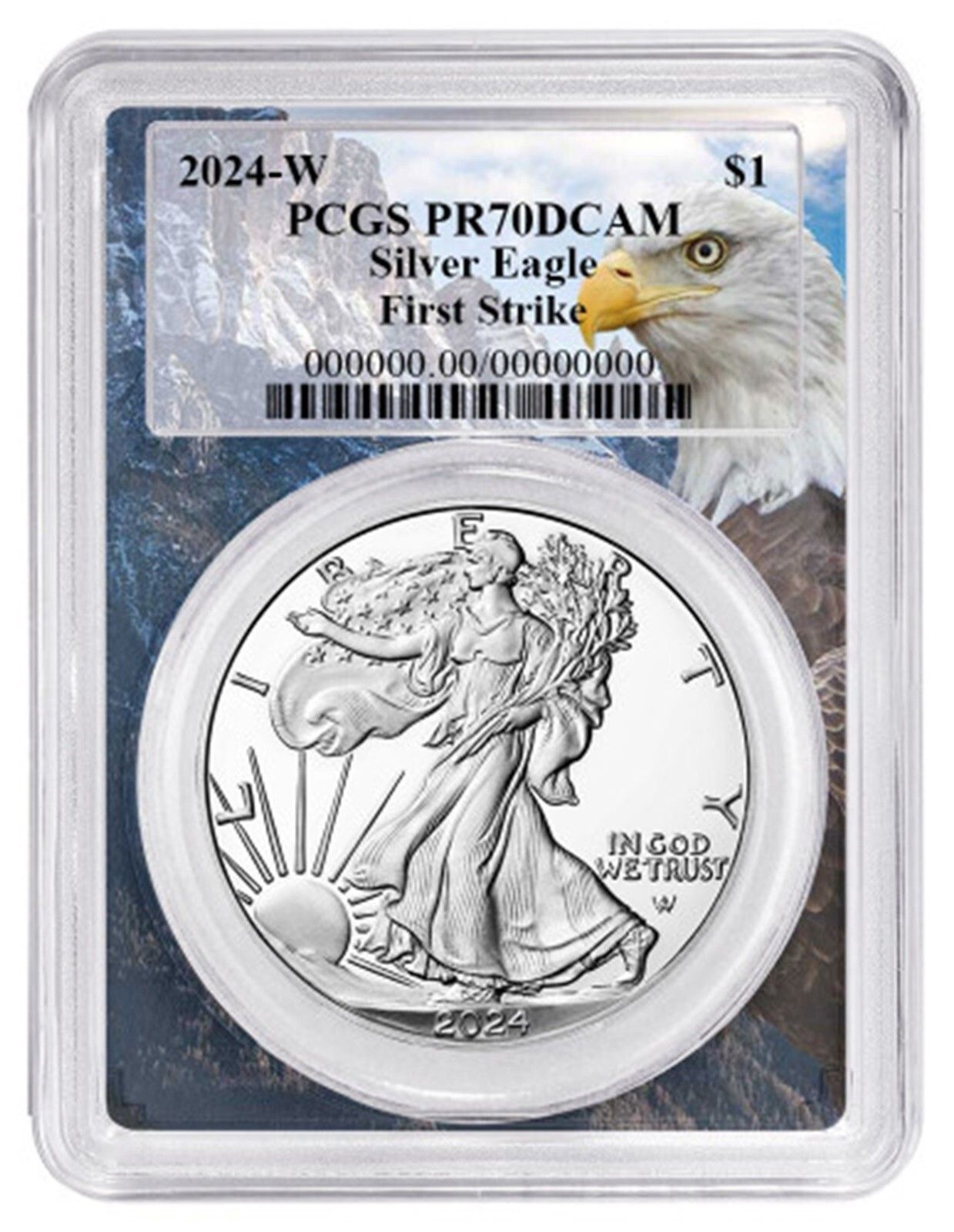 2024 W 1オンス シルバー イーグル プルーフ PCGS PR70 DCAM