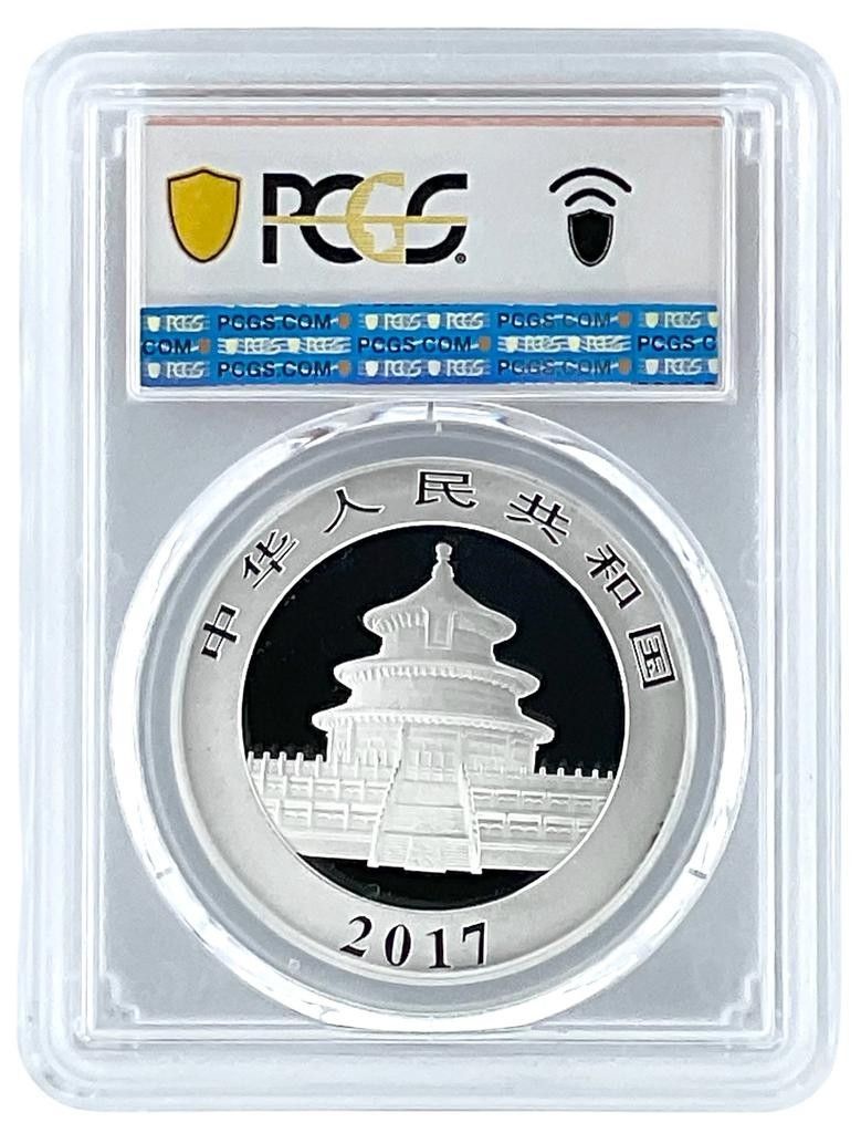 2017年 中国 10元銀貨 パンダ PCGS MS69 - 国旗ラベル - メルカリ