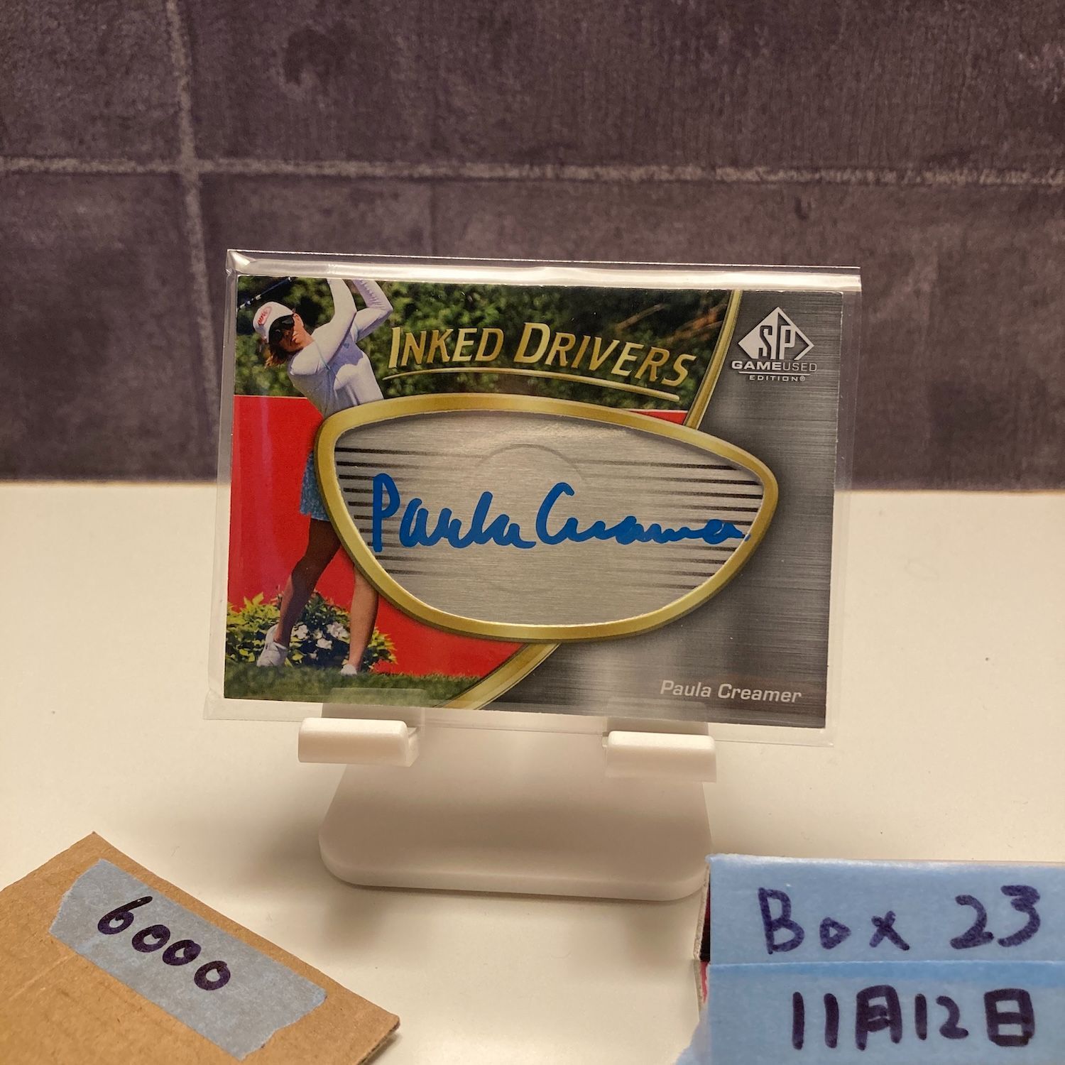 Upper Deck SP Game Used Edition Golf Paula Creamer 直筆サインカード Inked Drivers カード