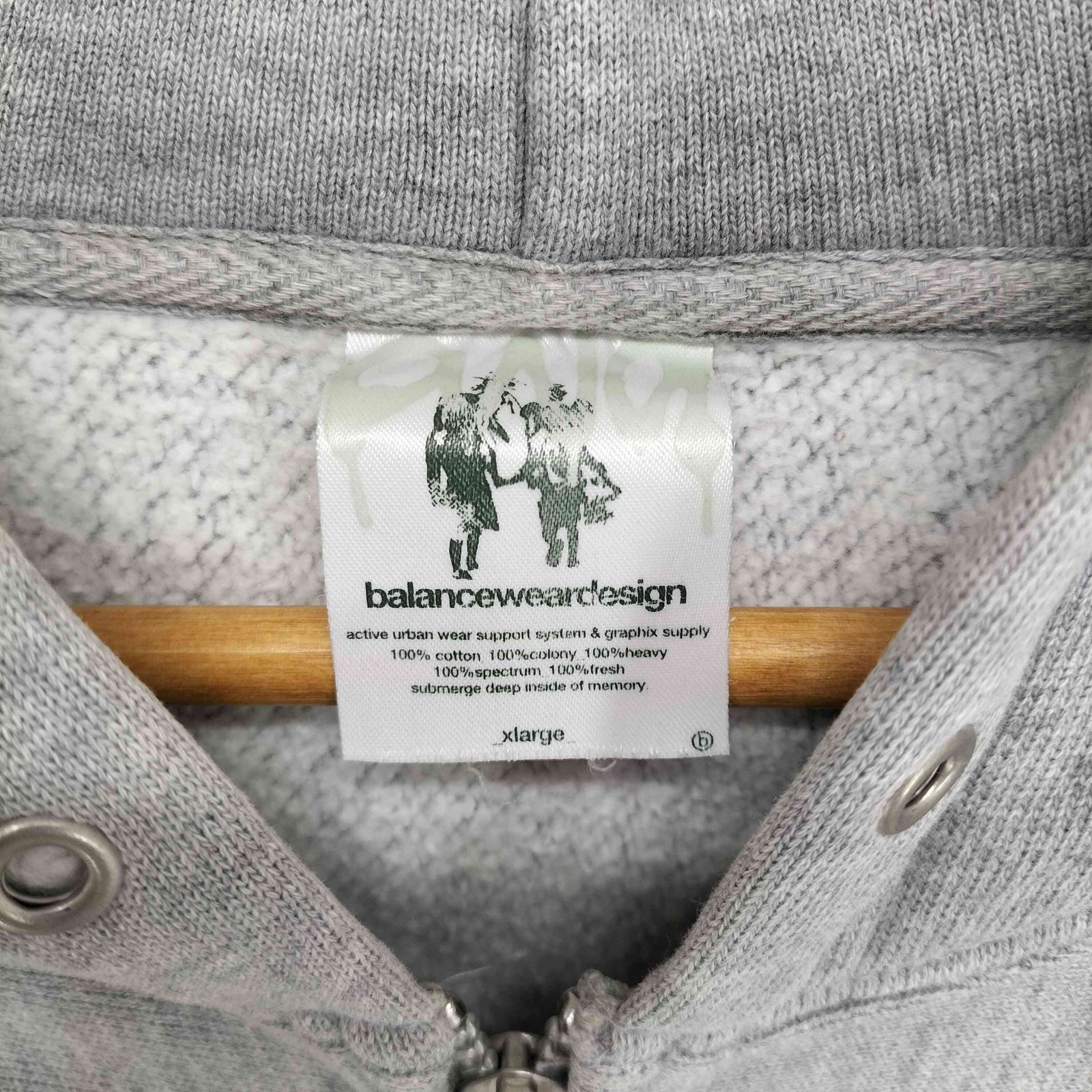 00s！balanceweardesign パーカー グラフィックデザイン裏原系 バランスウェアデザイン balanceweardesign 00s クロスペイント