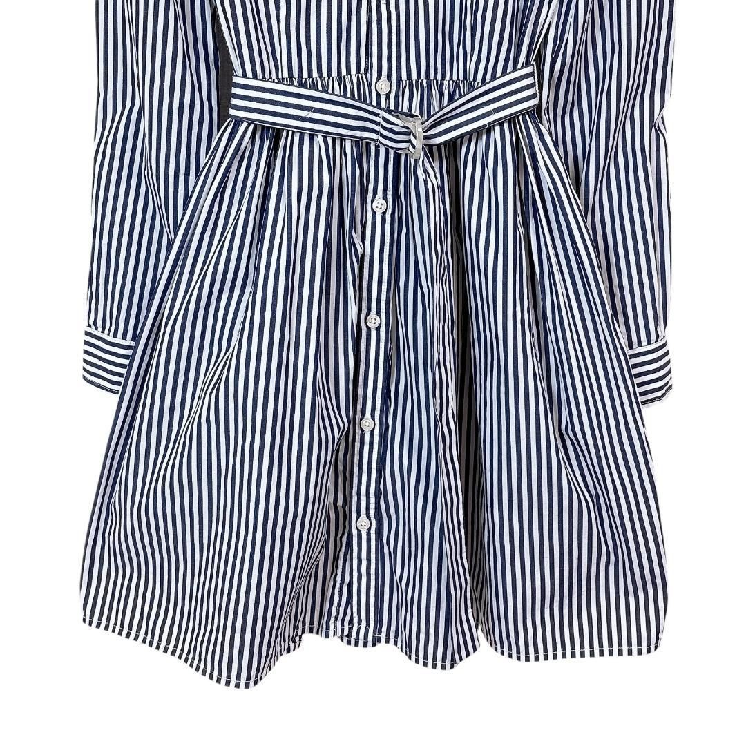 美品】ポロラルフローレン ポニー刺繍 長袖シャツワンピース 150/80