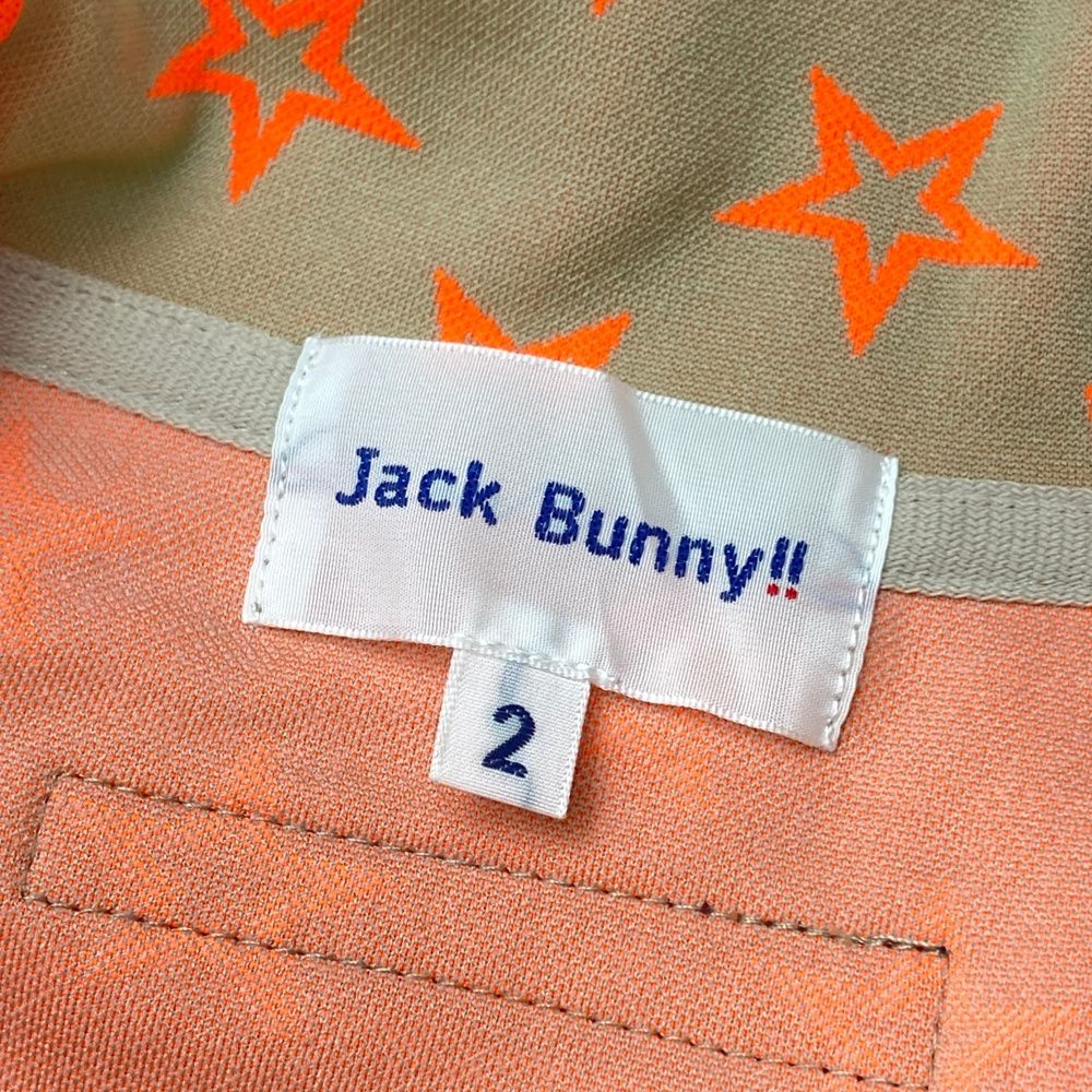 サイズ：2 JACK BUNNY ジャックバニー ジップジャケット 星柄 ベージュ