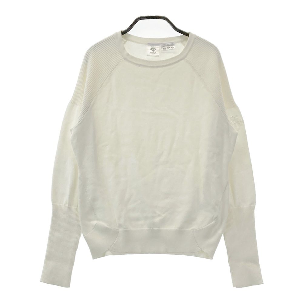 サイズ：L DESCENTE GOLF デサントゴルフ ストーン付き 長袖ニット