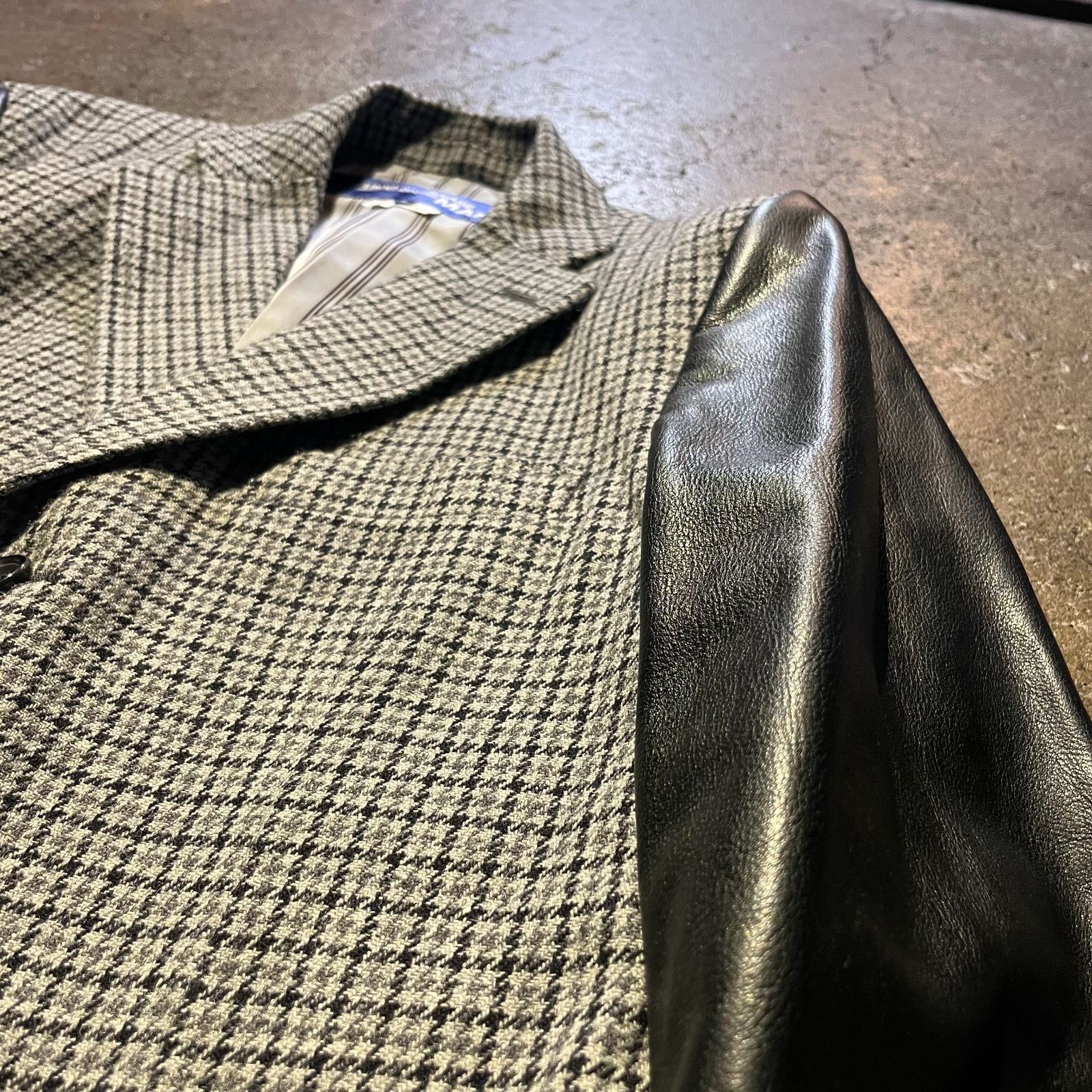 JUNYA WATANABE MAN 15aw 袖レザー切替チェスターコート S ガンクラブ