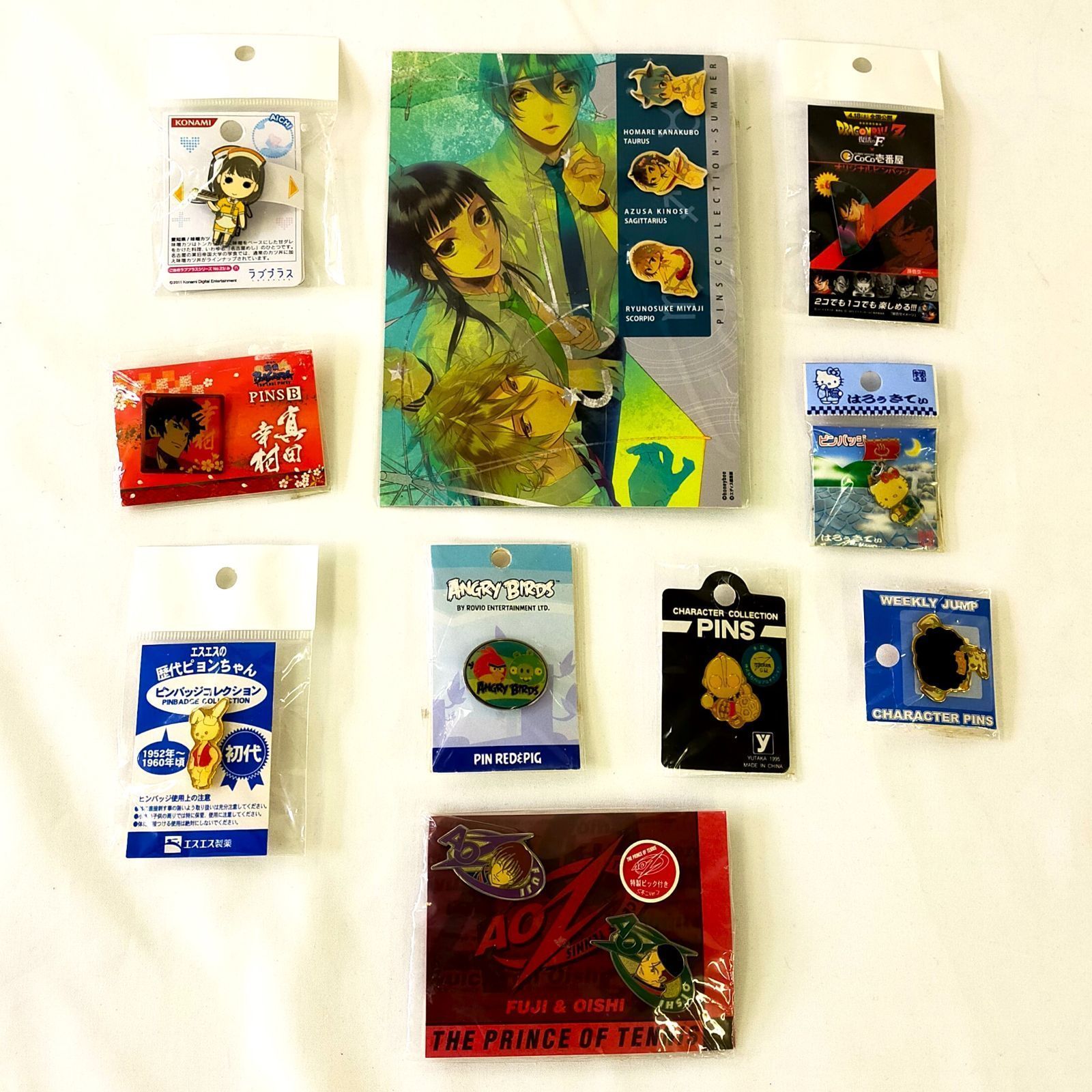 ピンバッジ詰め合わせ10点セット ドラゴンボールZ 復活の「F」他計9点