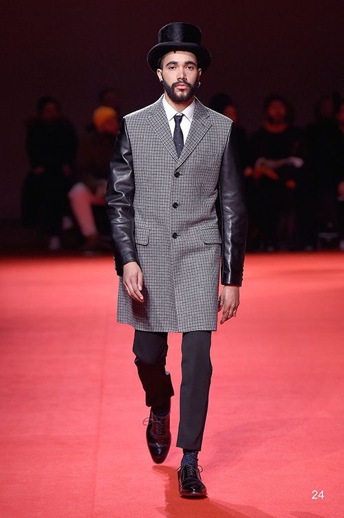 JUNYA WATANABE MAN 15aw 袖レザー切替チェスターコート S ガンクラブ