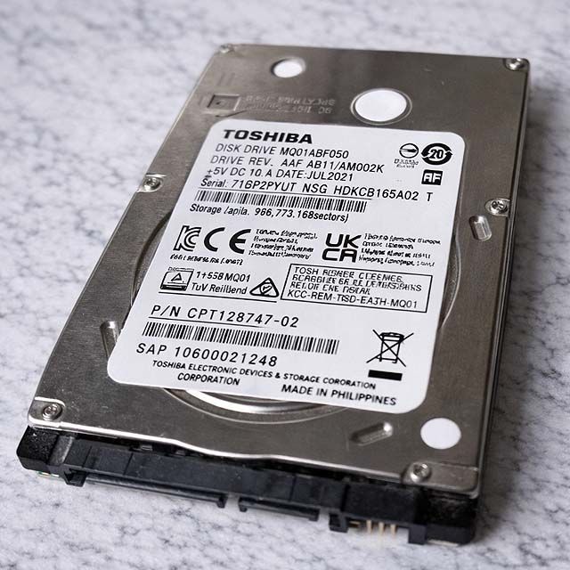 HDD 500G 2.5 インチ 中古 200個 業務用中古品検査済み 楽天市場】2．5