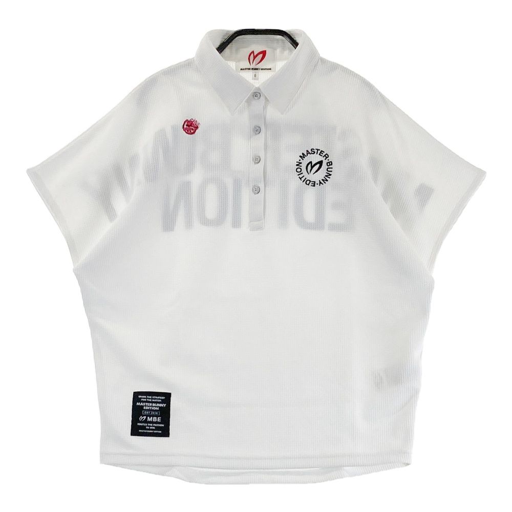 新品　半額　MASTER BUNNY EDITION ホワイトポロシャツ L サイズ：0 MASTER BUNNY EDITION マスターバニーエディション 2024年