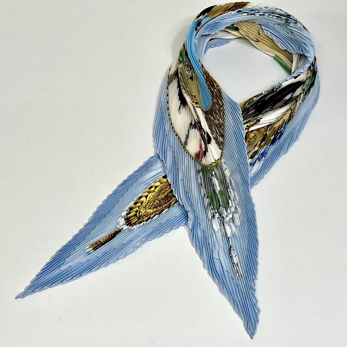 HERMES エルメス プリーツ・スカーフ カレ90 PLAZA DE TOROS 闘牛場