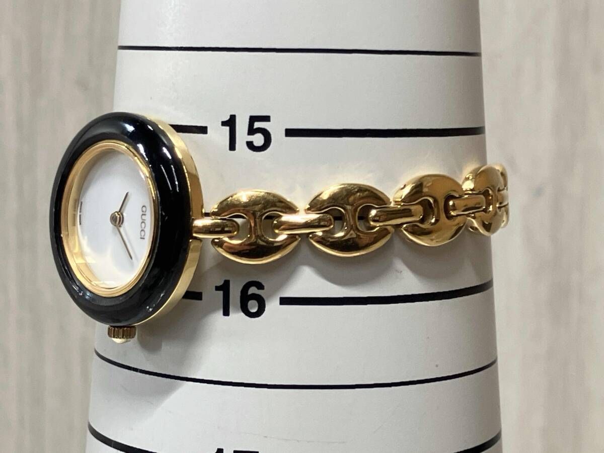 ジャンク・可動品】 GUCCI グッチ 11/12.2 チェンジベゼル クォーツ