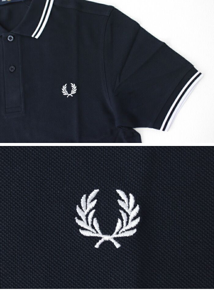 未使用に近い‼️フレッドペリーポロシャツ　M3600 ブラック×ホワイト　XS 中古・古着通販】FRED PERRY (フレッドペリー) ポロシャツ ブラック