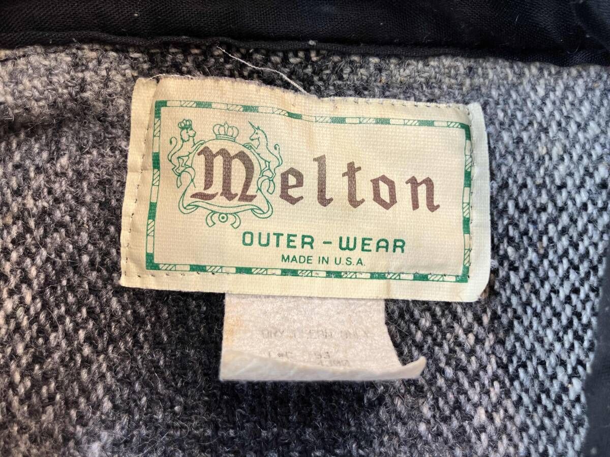 melton メルトン ネルシャツ 70s USA製 オンブレチェック ウールシャツ