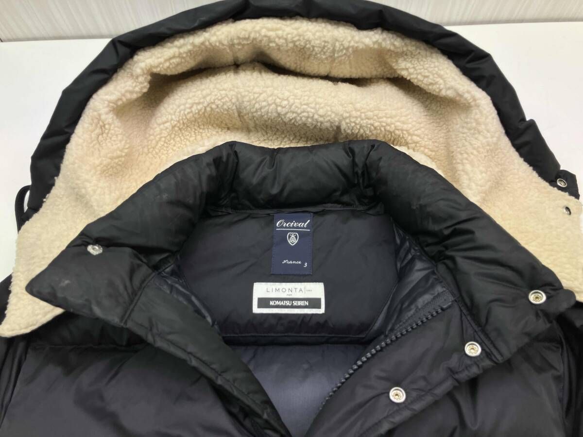 Orcival オーシバル リモンタ ナイロンダウンジャケット 3 ブラック