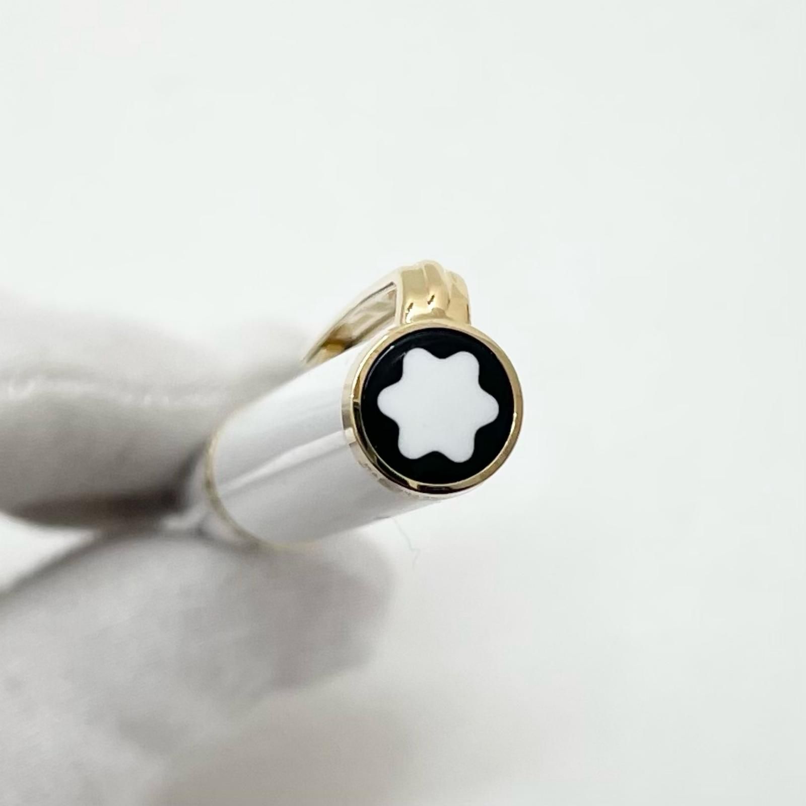 中古】MONT BLANC | モンブラン PIX ボールペン ホワイト×ゴールド