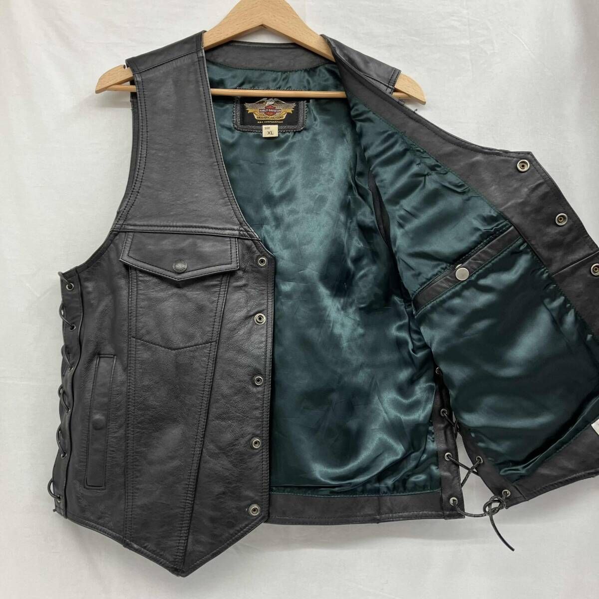 Harley-Davidson レザー ベスト ブラック 【公式通販】