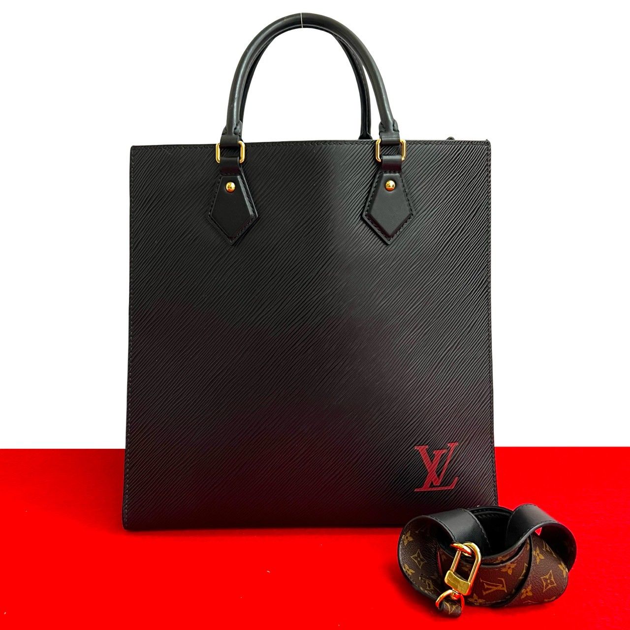 極 美品 LOUIS VUITTON ルイヴィトン サックプラ エピ レザー 本革