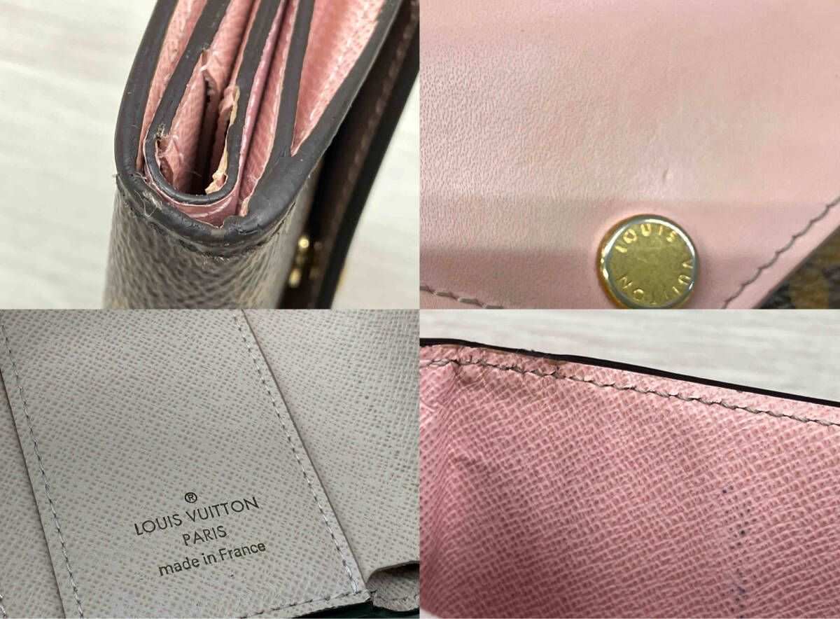 LOUIS VUITTON モノグラム MI4169 ポルトフォイユ・ゾエ・ローズ