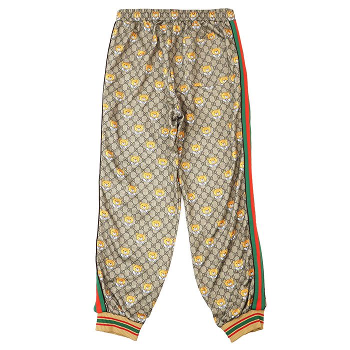 GUCCI グッチ ジョガーパンツ EXO KAI テディベア クマ 青リボン GG