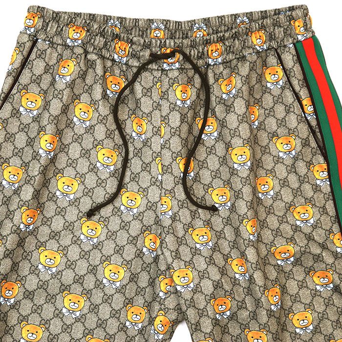 GUCCI グッチ ジョガーパンツ EXO KAI テディベア クマ 青リボン GG