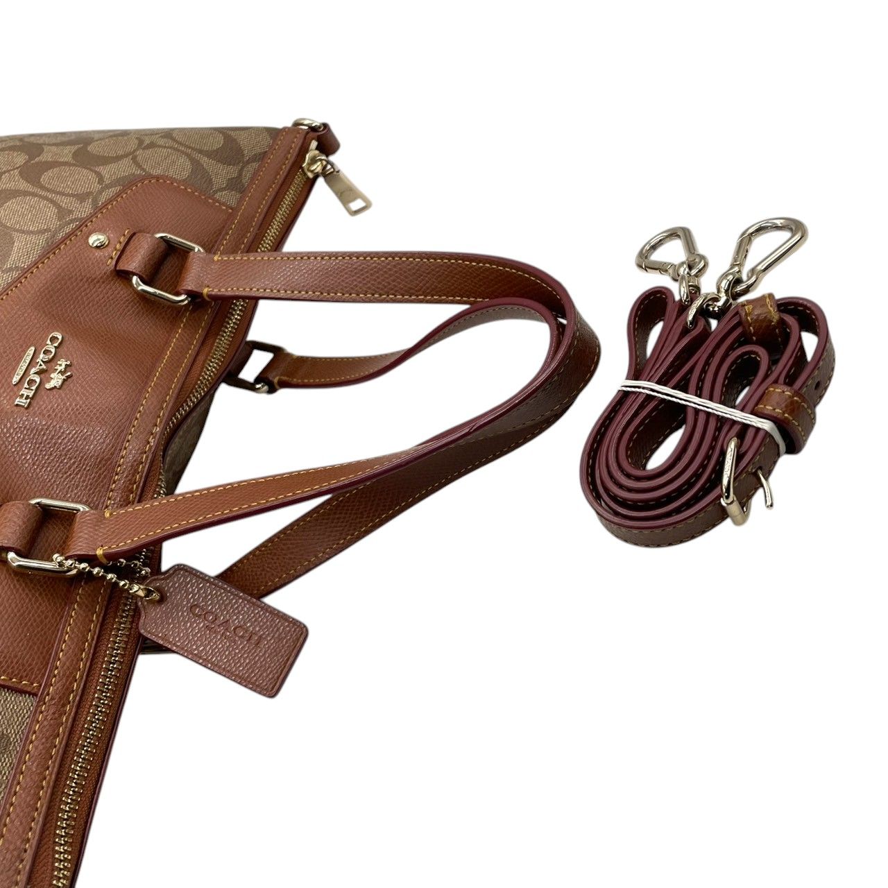 未使用級】コーチ COACH シグネチャー 2WAY トートバッグ ショルダー