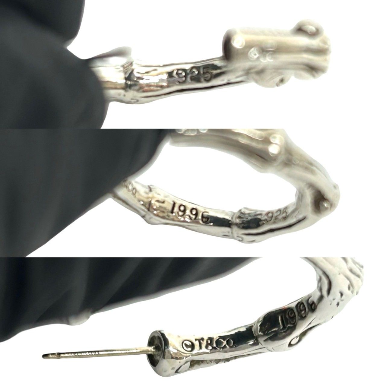 極 美品 希少品 TIFFANY&Co. ティファニー バンブー ピアス シルバー