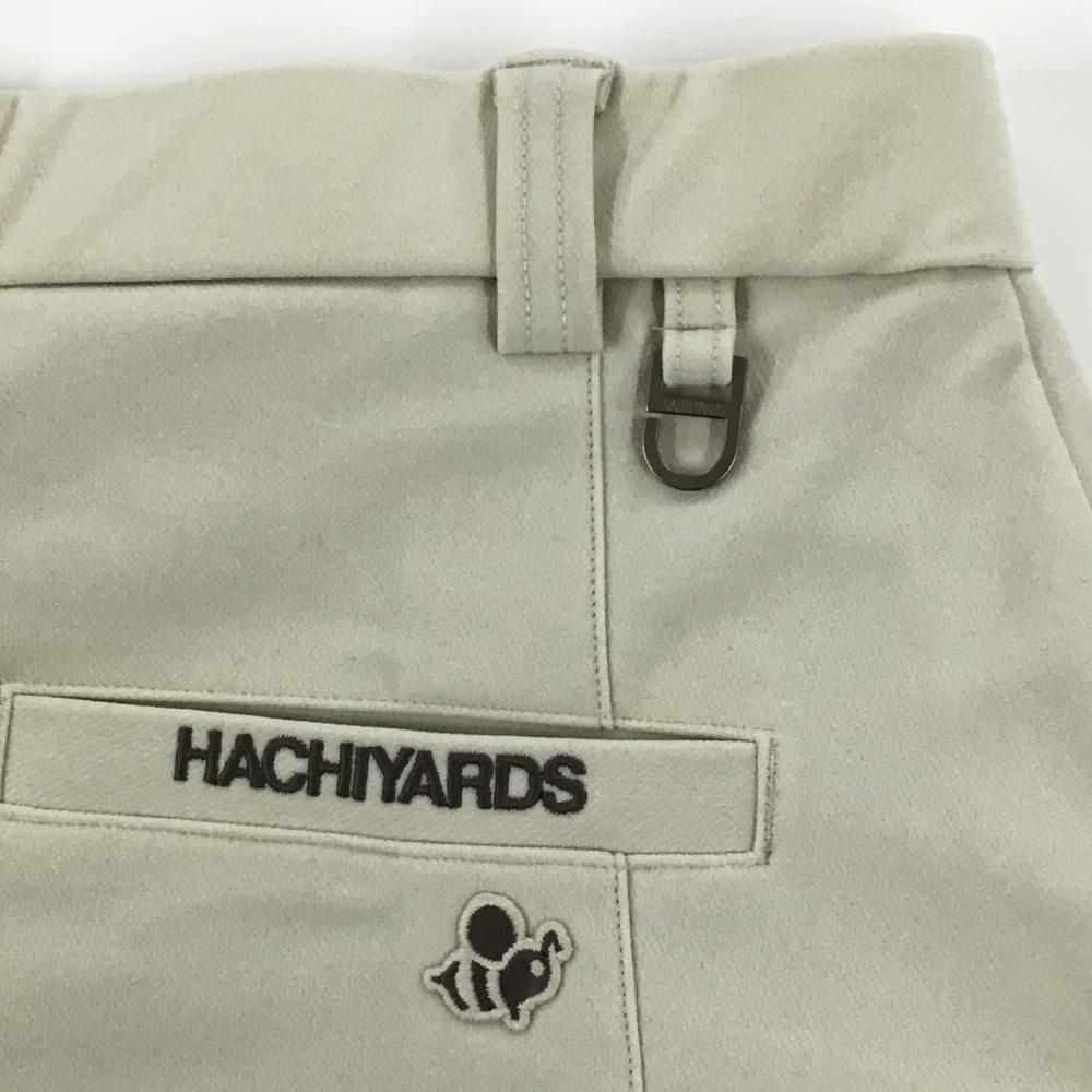 超美品】ハチヤーズ スカート 白 ライトベージュ ロゴグレージュ 裏