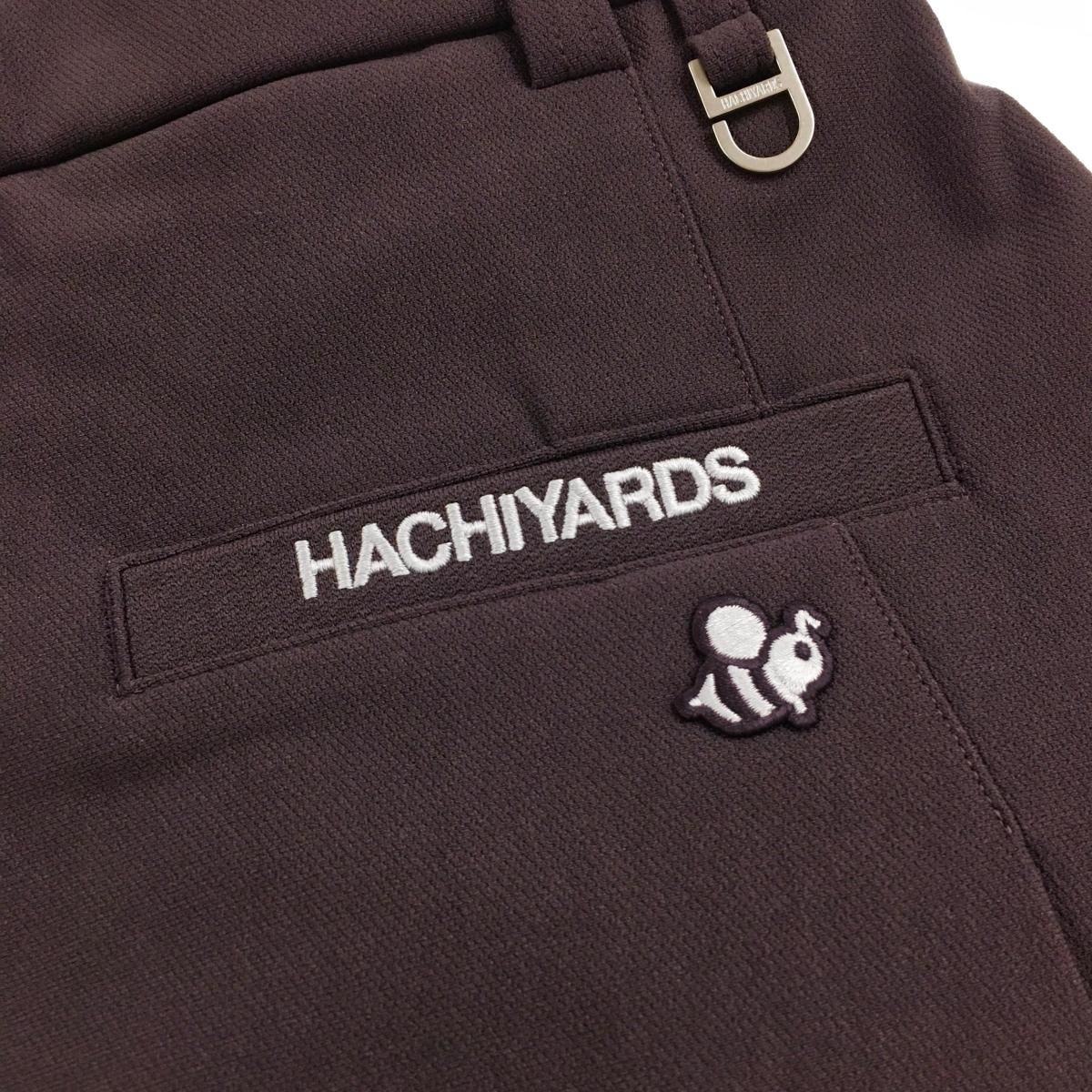 超美品】ハチヤーズ スカート ボルドー系 ロゴグレー 裏起毛