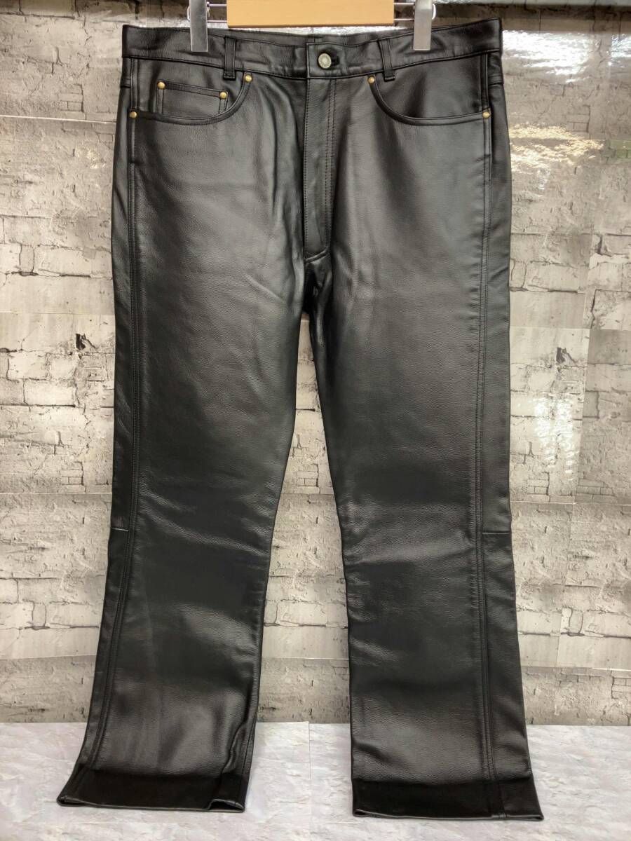 ROOKIE ルーキー レザーパンツ 5ポケット サイズ3L ブラック - メルカリ