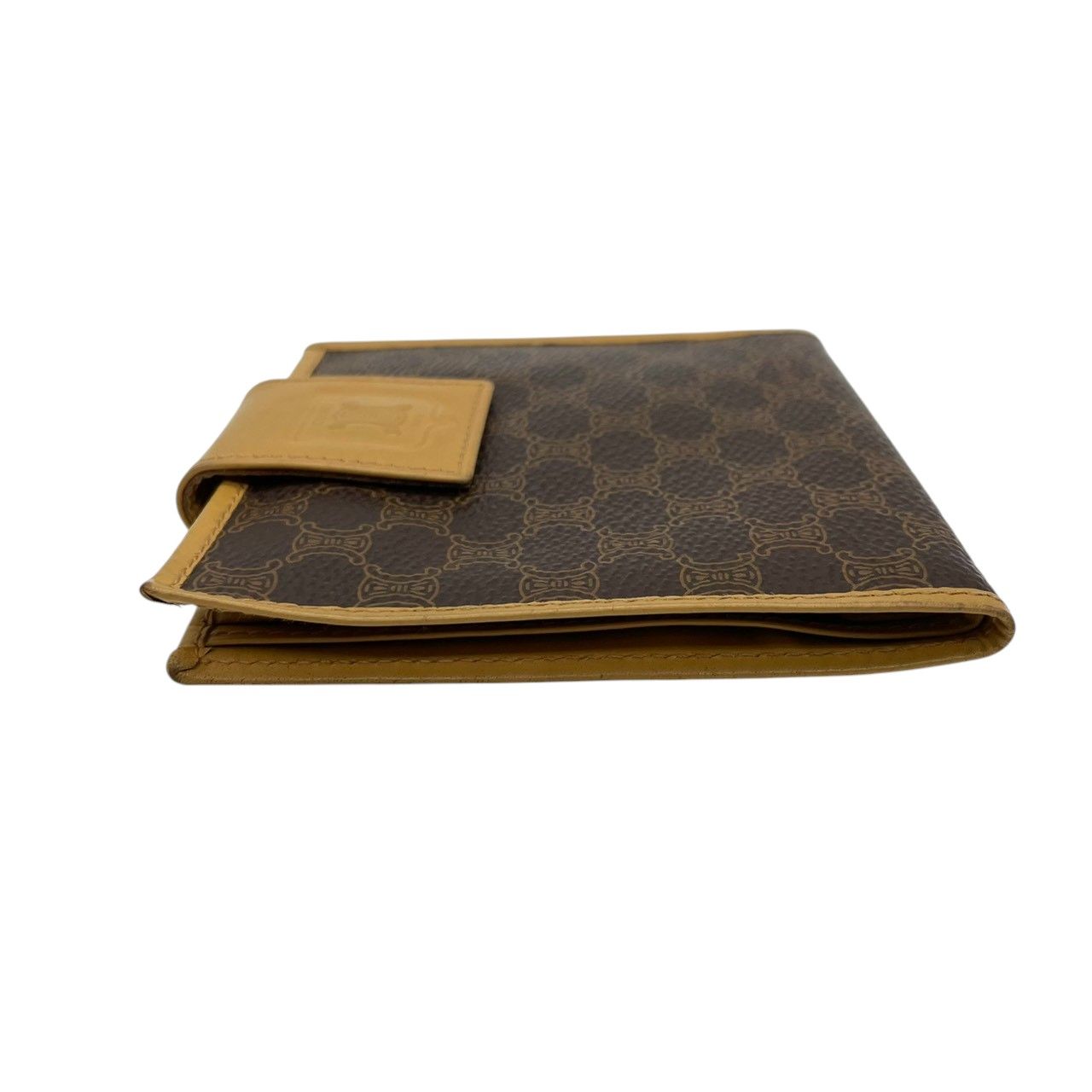 良品】セリーヌ CELINE マカダム トリオンフ 二つ折り財布 コンパクト