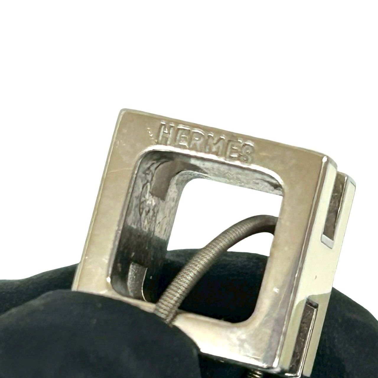 極 美品 箱付き HERMES エルメス カージュドアッシュ Hキューブ メタル 