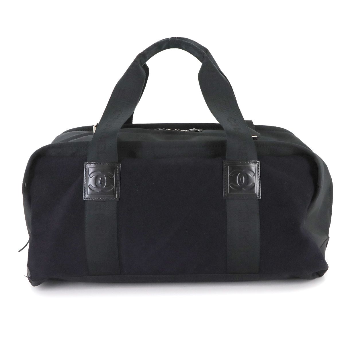 シャネル CHANEL スポーツライン ボストン バッグ ナイロン ウール