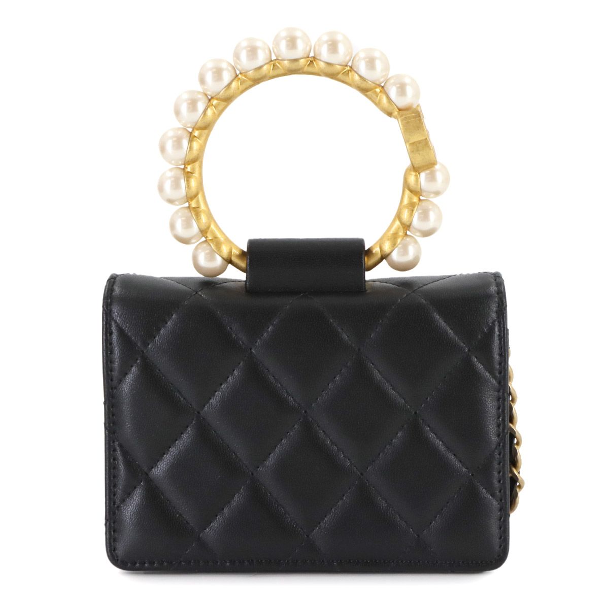 未使用 展示品 シャネル CHANEL ミニ マトラッセ パールハンドル 2way
