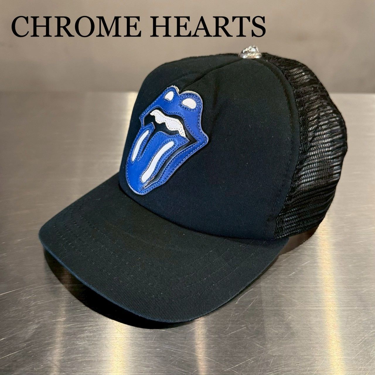 CHROME HEARTS』クロムハーツ ローリングストーンズ レザーロゴパッチ