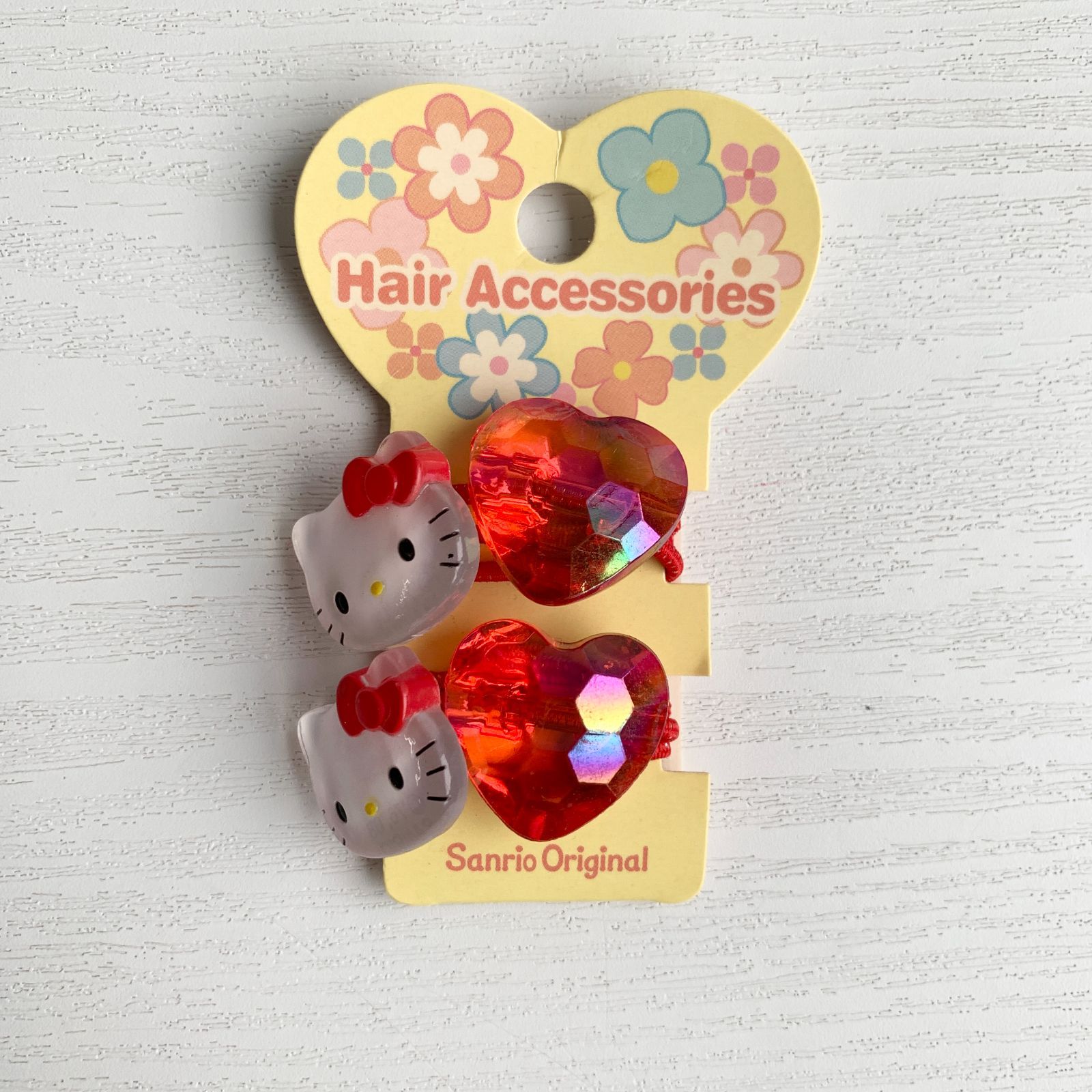 平成レトロ ハローキティ ヘアゴム サンリオ 当時物 2008年 クリア