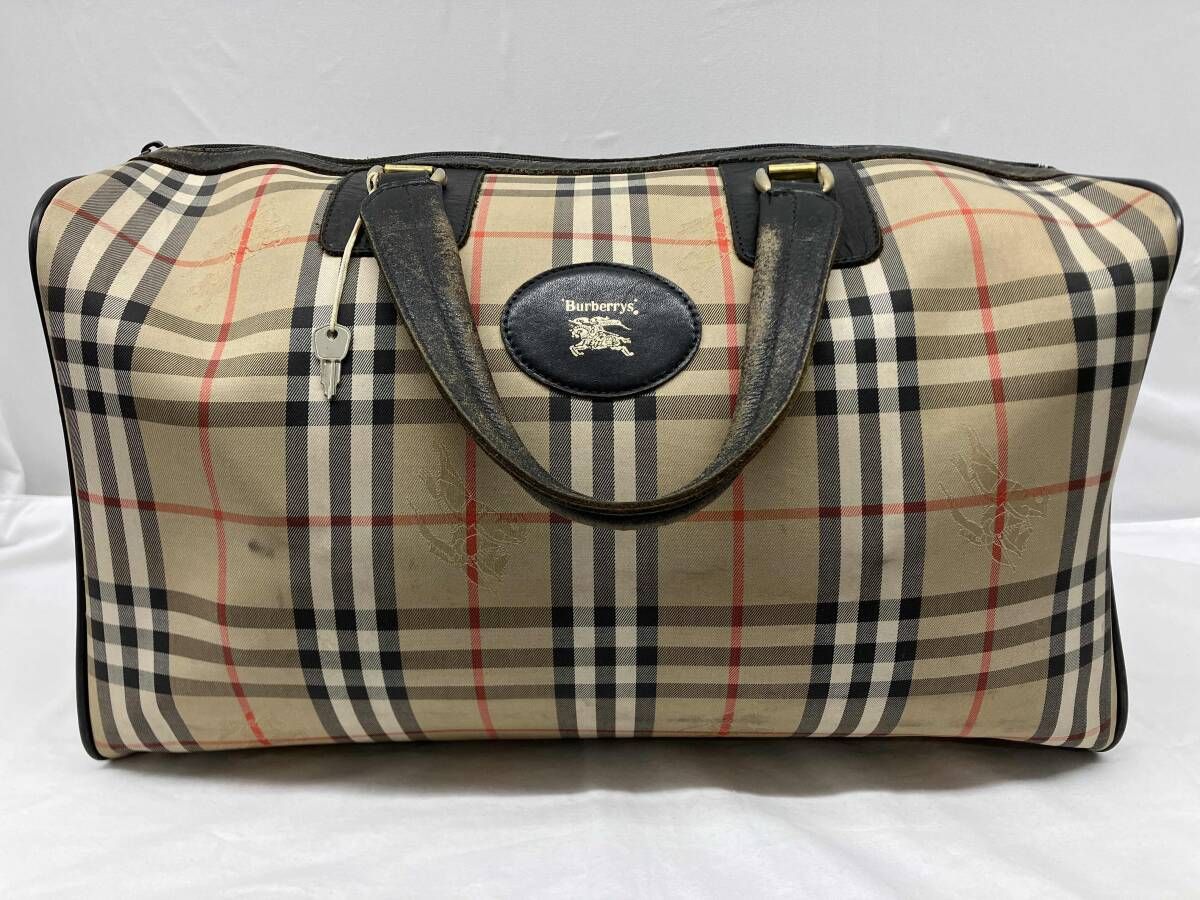 Burberrys バーバリーズ ボストンバッグ ベージュ ノバチェック - メルカリ