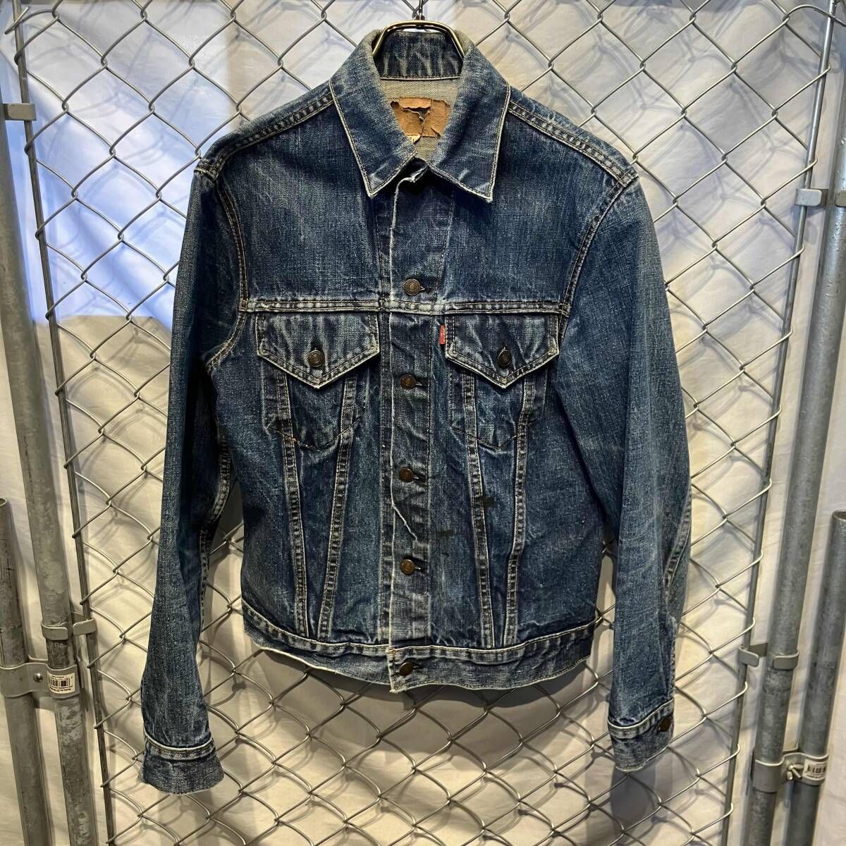 70s USA製 Levi's Gジャン デニムジャケット 刻印52 70505 BIG-E