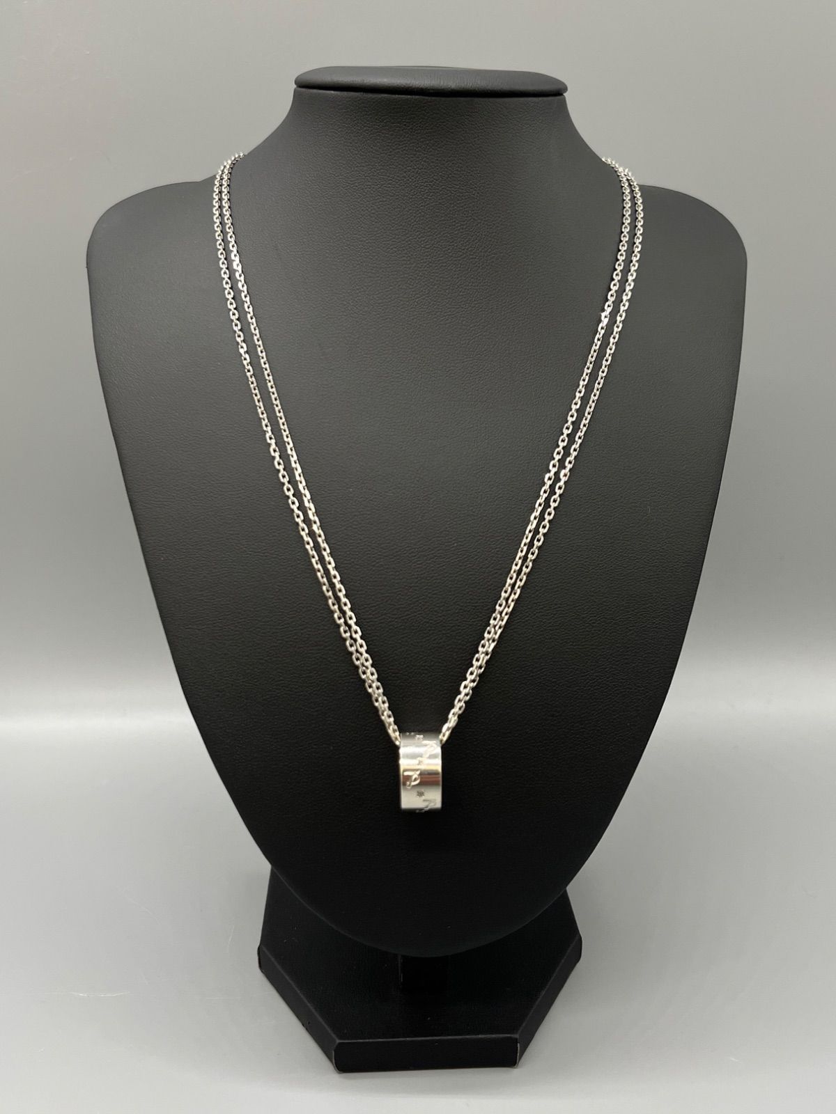 Leda SILMA レダシルマ チェーン ネックレス Ge/Ag D0.08ct ダイヤ入り