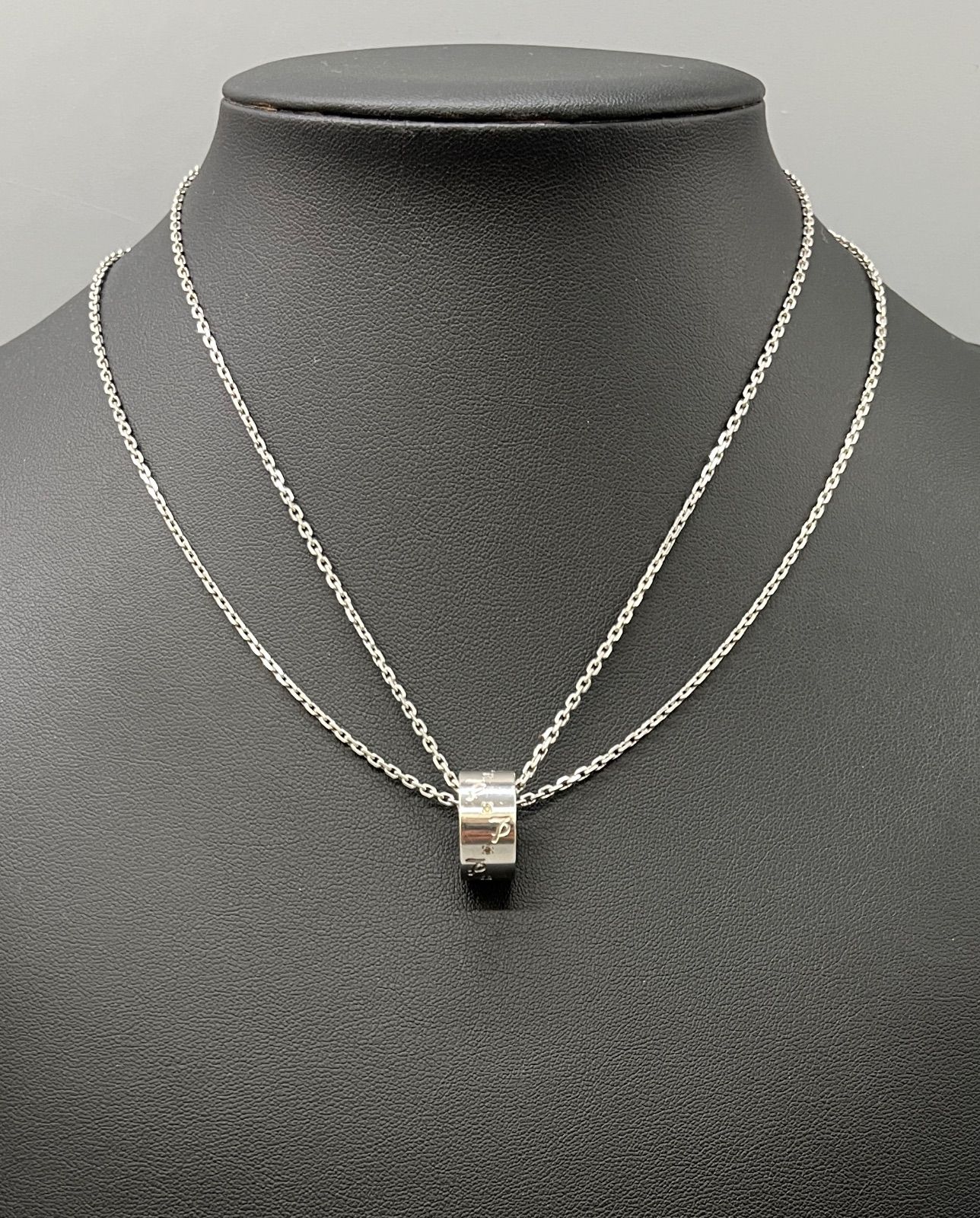 Leda SILMA レダシルマ チェーン ネックレス Ge/Ag D0.08ct ダイヤ入り