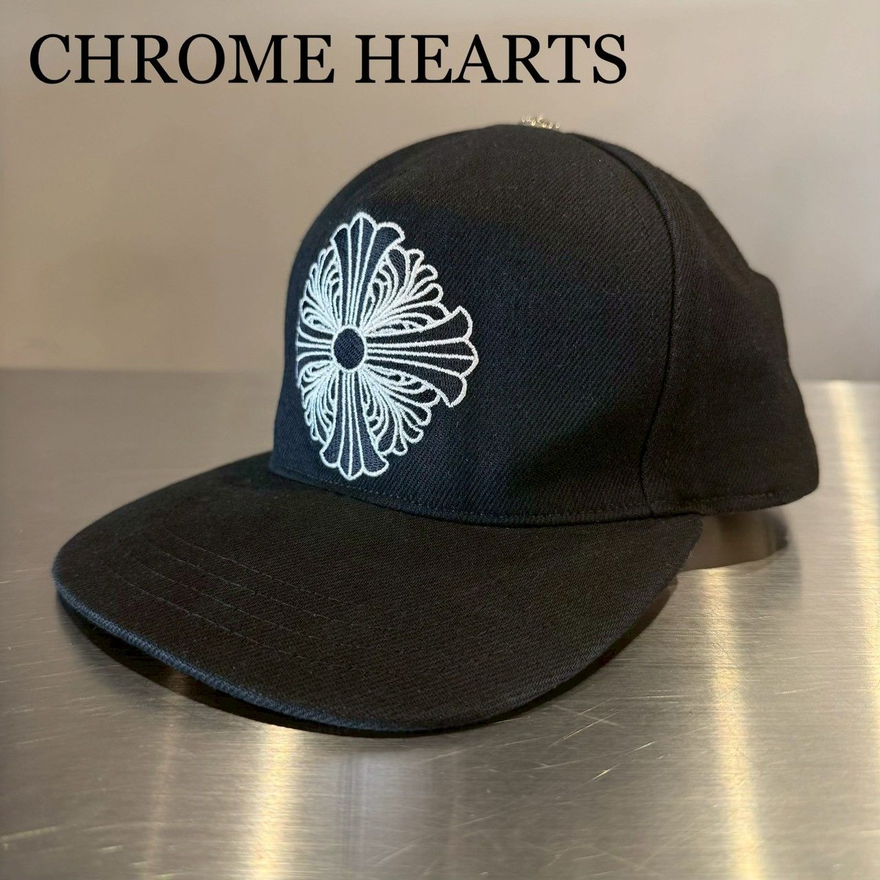 CHROME HEARTS』クロムハーツ クロス刺繍ベースボールキャップ - メルカリ