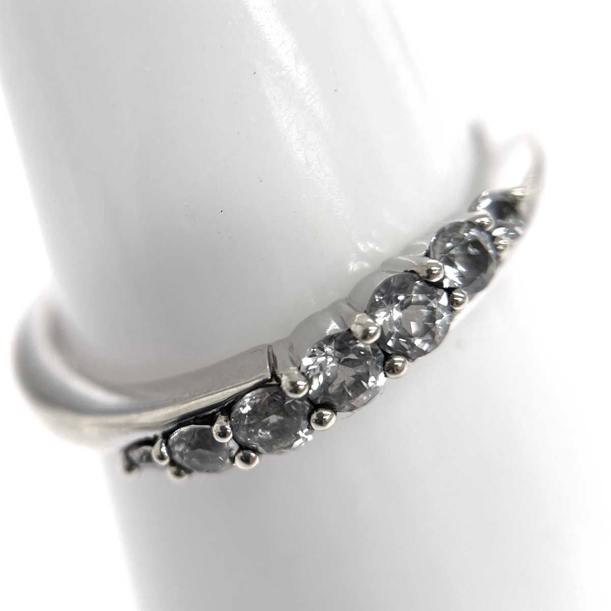 STAR JEWELRY スタージュエリー K10リング K10WG/総受領1.8g シルバー