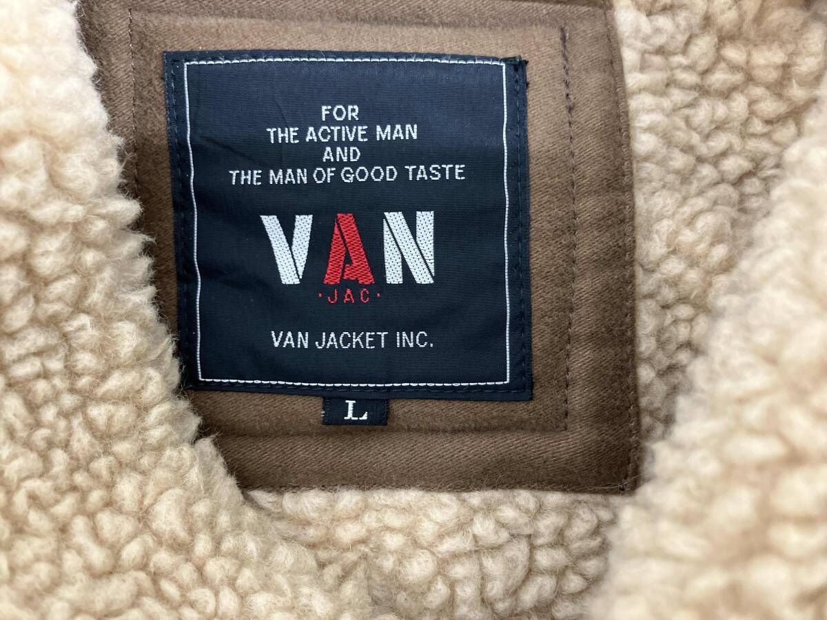 van jacketその他コートランチコート襟 ボアクルミボタンブラウン
