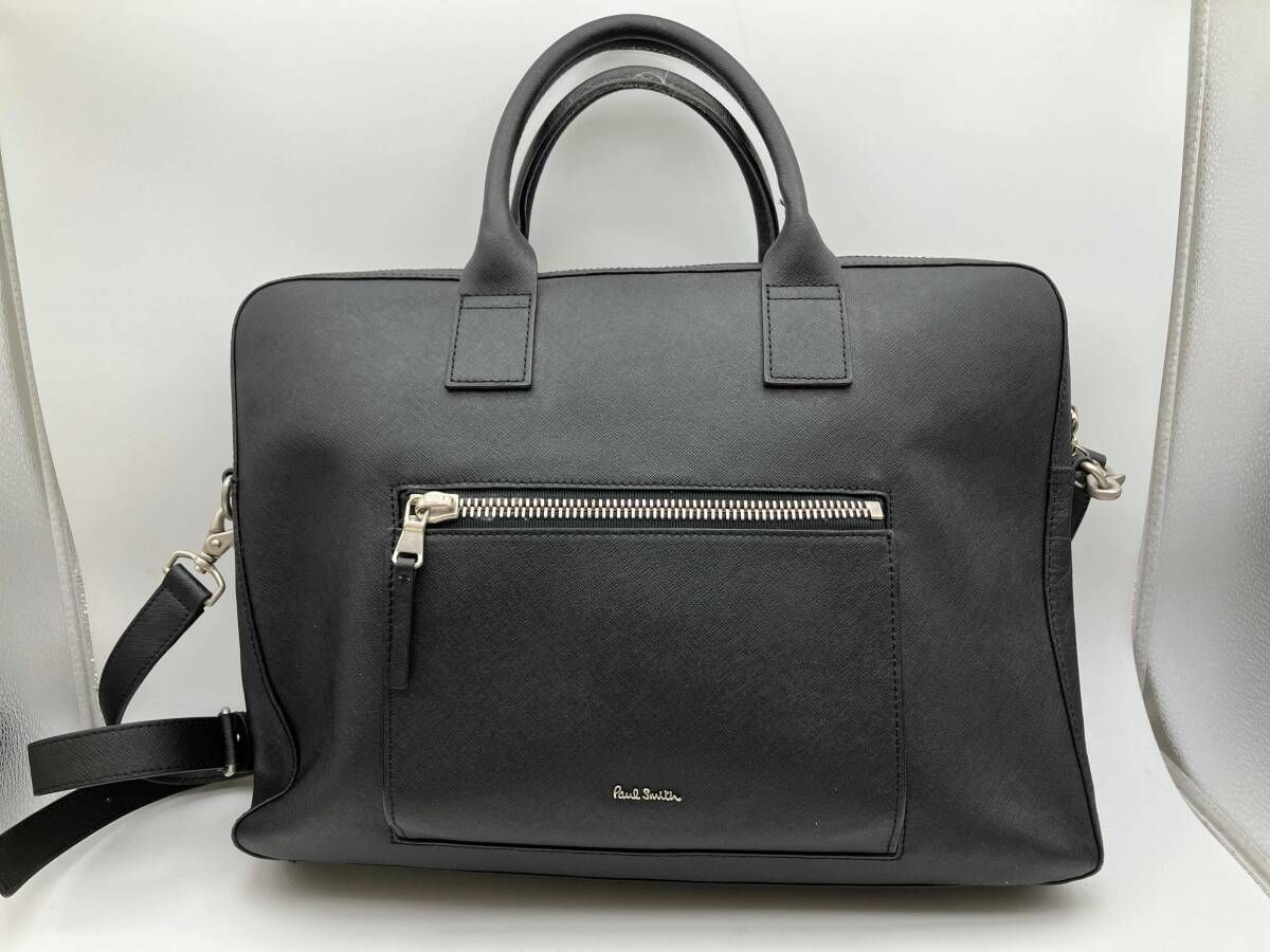 PAUL SMITH/ブリーフケース/ビジネスバッグ/ブラック/レザー