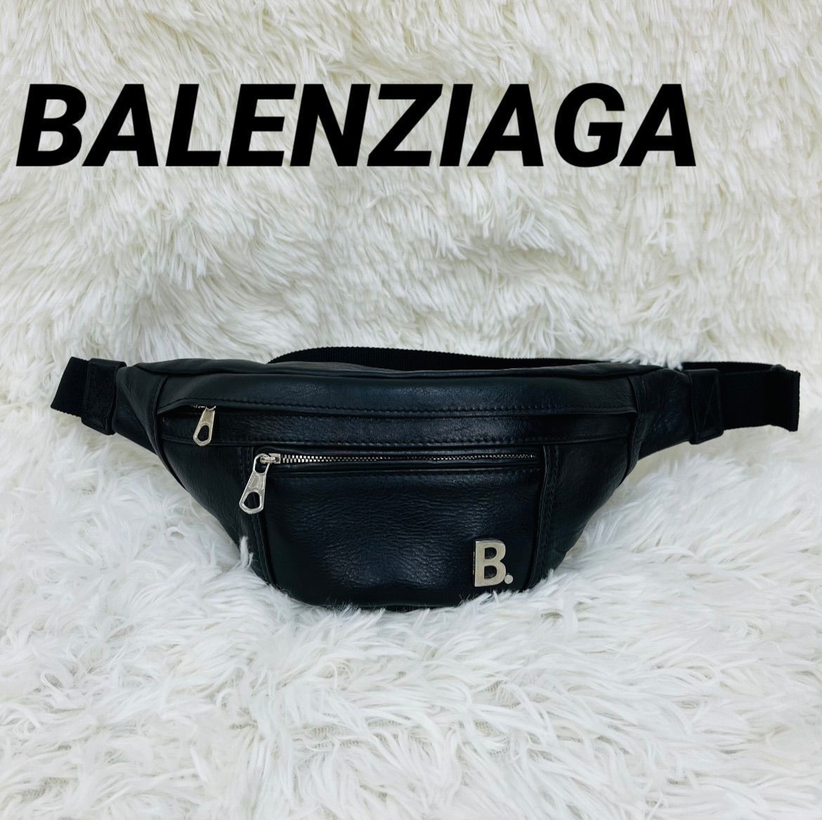 BALENCIAGA バレンシアガ B lOGO BELTPACK ウエストポーチ ボディ