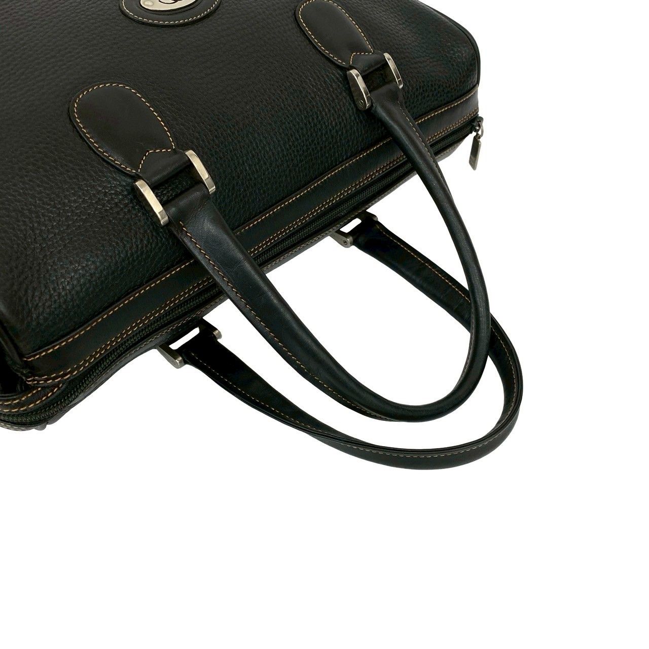 【本革希少モデル】GUCCI オールドグッチ ボストンバッグ ブラック 大容量 極 美品 GUCCI グッチ オールドグッチ ヴィンテージ GG ロゴ 金具