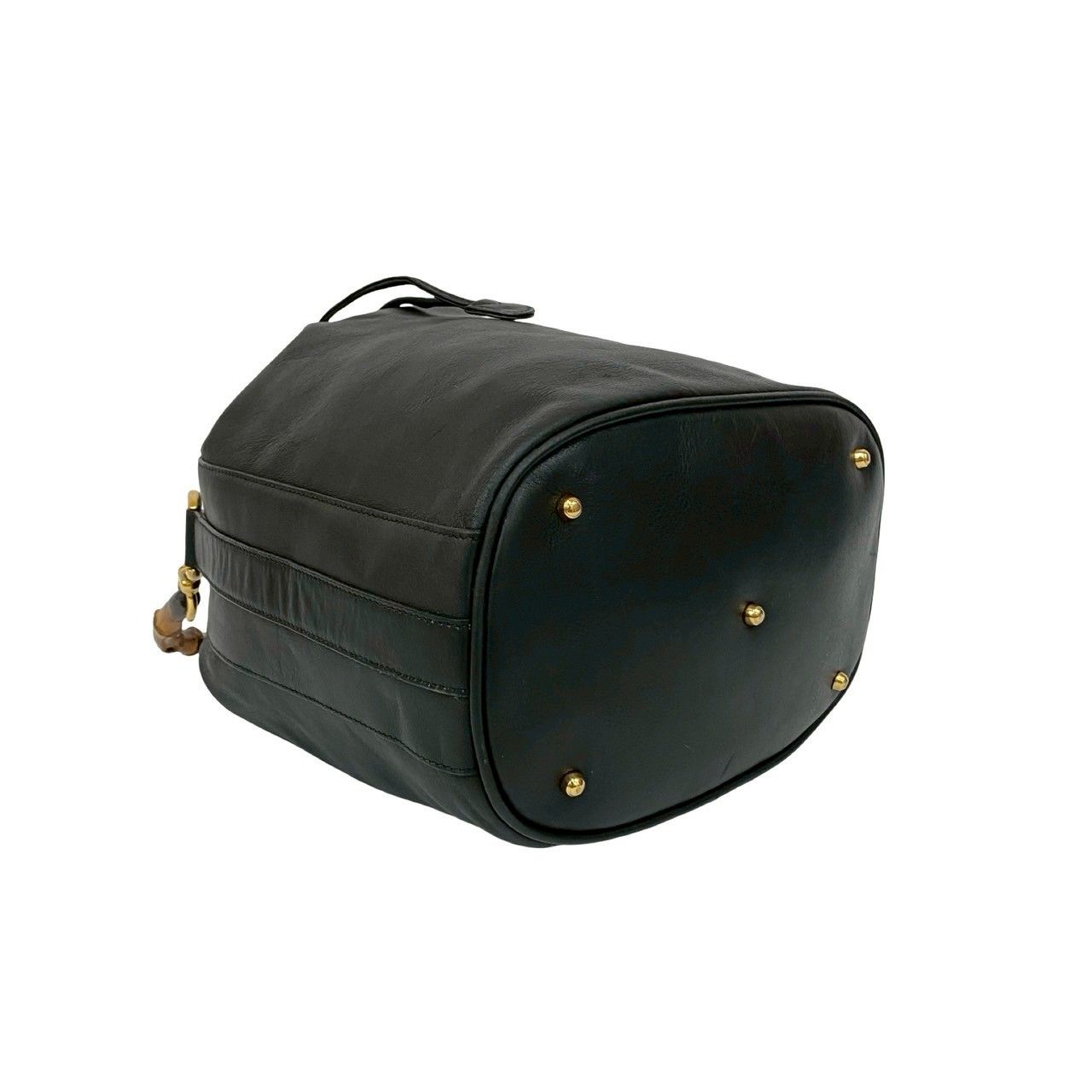極 美品 GUCCI グッチ オールドグッチ ヴィンテージ バンブー ロゴ 