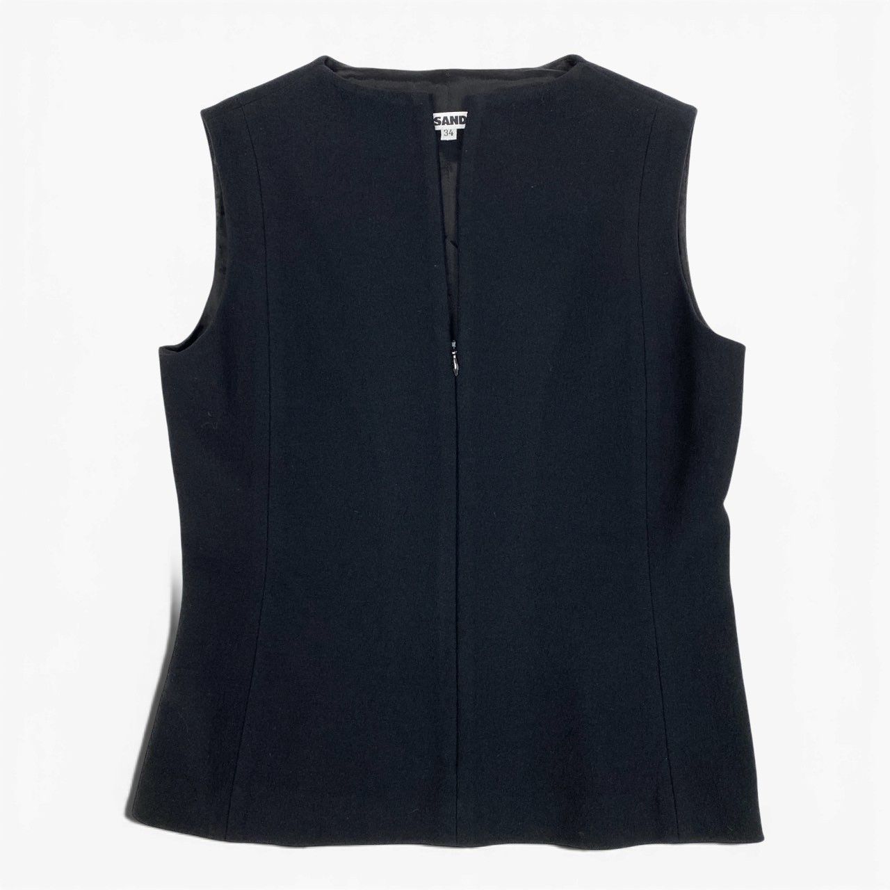 75a19 JILSANDER ジルサンダー ノースリーブ ウールジャケット 