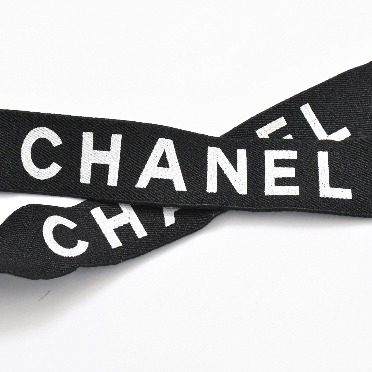 極美品 CHANEL シャネル サスペンダー ロゴマーク ヴィンテージ ゴム