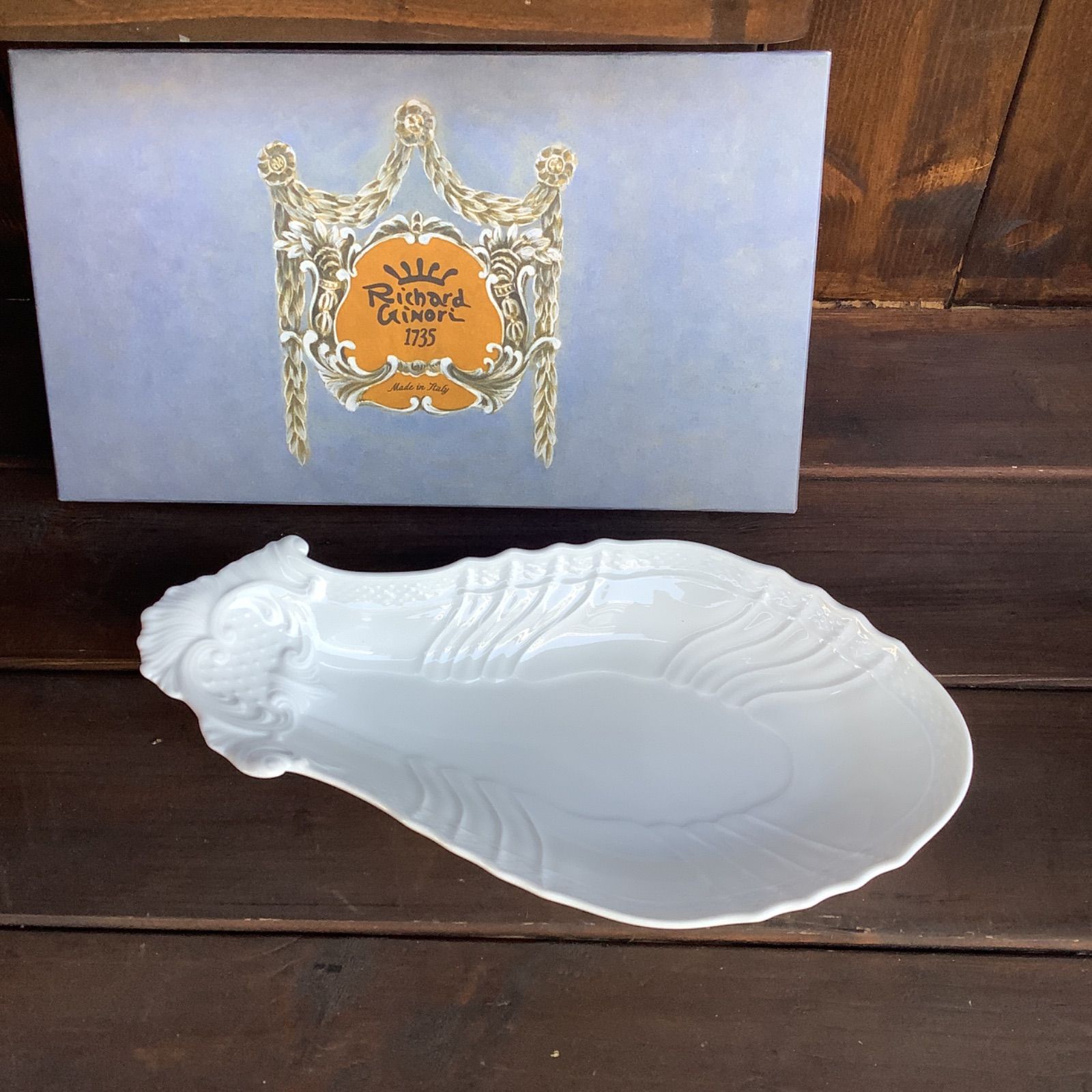 未使用】箱あり リチャードジノリ ピクルスディッシュ ナス型 茄子