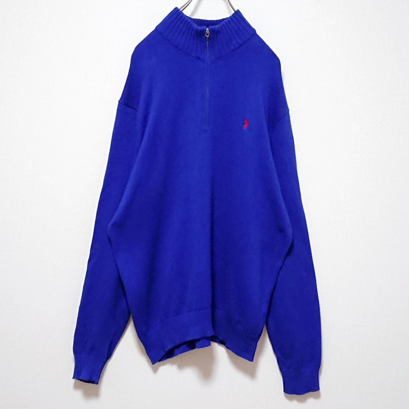 人気 ポロバイ ラルフローレン ワンポイント 刺繍 ロゴ ハーフジップ