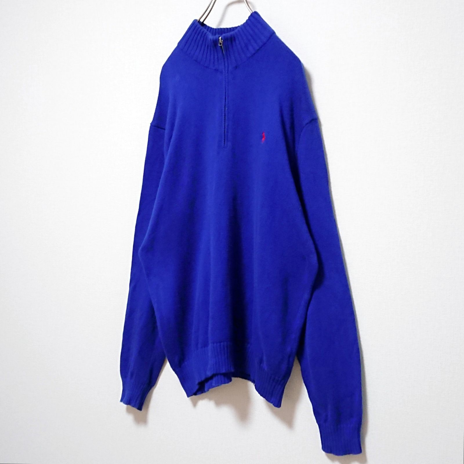 人気 ポロバイ ラルフローレン ワンポイント 刺繍 ロゴ ハーフジップ